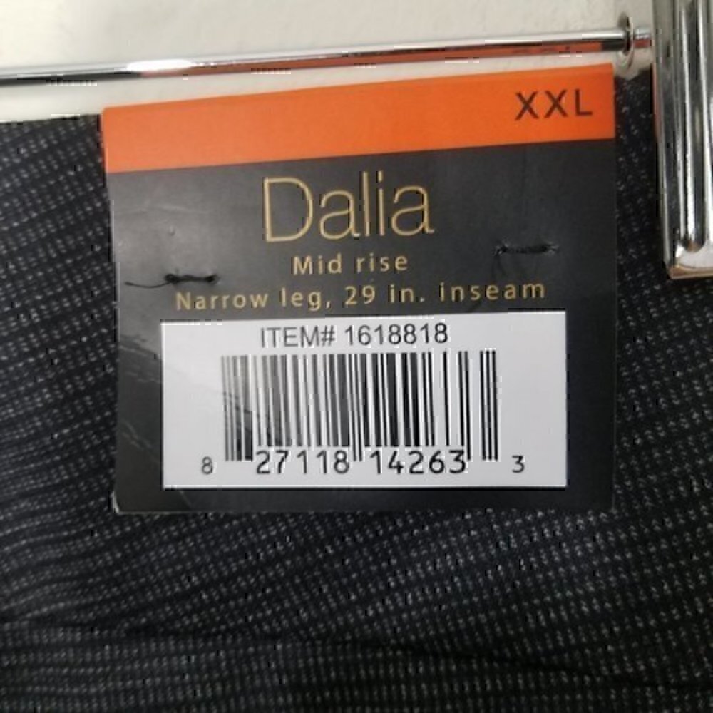 NWT Dalia Built-in Tummy Control Mid Rise Pull-on Gray Stretch Pants Size XXL - Picture 10 of 11